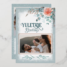 Eukalyptusgrün, Winterrosa-Rose, Familienfoto