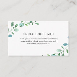 Eukalyptusverschlusskarte Begleitkarte