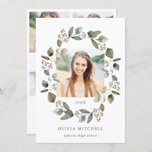 Eukalyptuswahn  Multi Foto Grid Abschluss Einladung