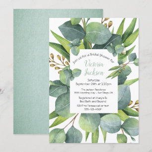 Eukalyptuswreath-Rahmen-Brautparty Einladung