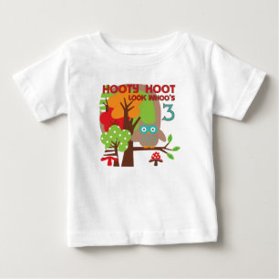 Eule 3. Geburtstag T - Shirt und Geschenke