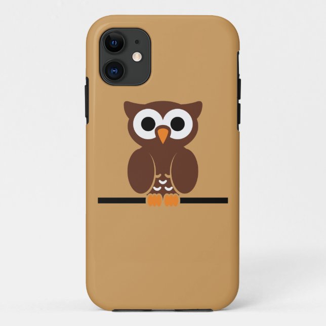Eule-Augen-Cartoon Case-Mate iPhone Hülle (Rückseite)
