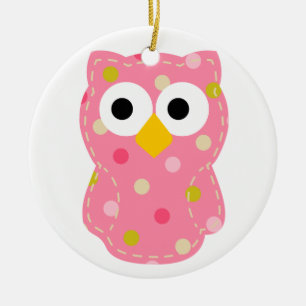 Eule - Baby Keramikornament