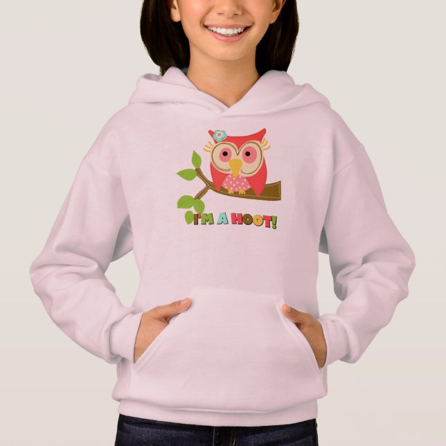 Eule bin ich ein Schrei Hoodie (Vorderseite)