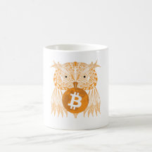Eule Bitcoin Tasse
