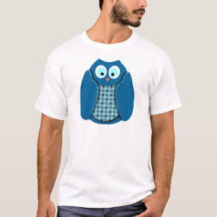Eule - Blau mit Tupfen T-Shirt
