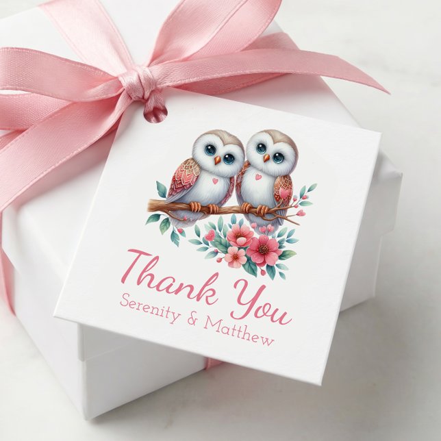 Eule Boho Rustikale Landhochzeit Dankeschön Geschenkanhänger (Von Creator hochgeladen)