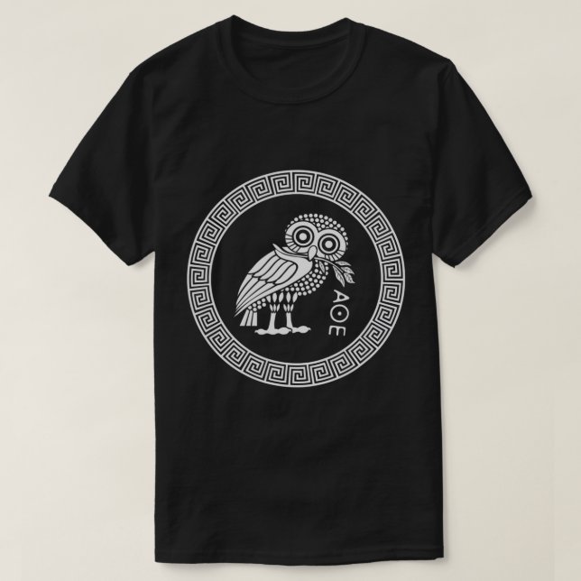 Eule des Athena-T - Shirt (Design vorne)