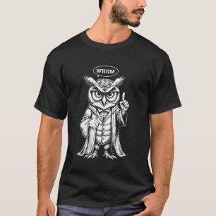 Eule, die Englischlehrer Grammatik Nerd Schriftste T-Shirt