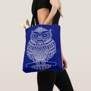 Eule (dunkelblau) - Tote
