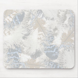 Eule Feathers, grau, grau und blau, Vogel, Mousepad