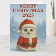 Eule Frohe Weihnachten 