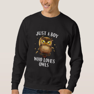 Eule für Männer Jungen Kinder Eule Vogelbesitzer S Sweatshirt