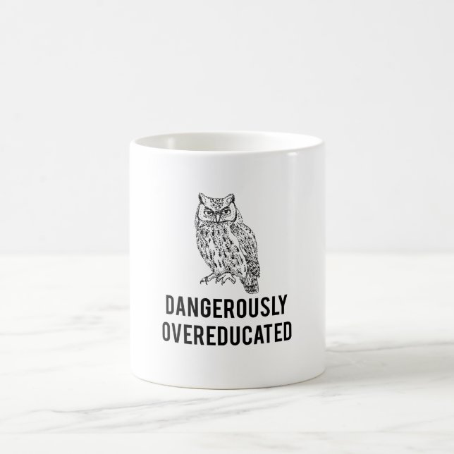 Eule, gefährlich overeducated tasse (Mittel)