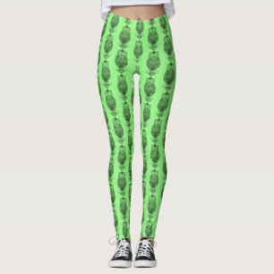 Eule (grün) - Leggings