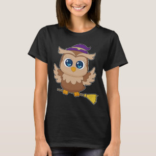Eule Halloween Hexe T-Shirt
