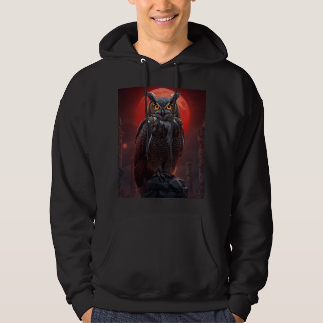 Eule Hoodie (Vorderseite)