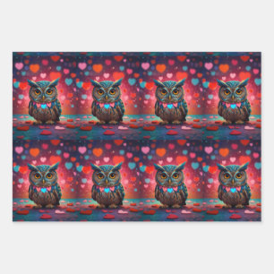 Eule immer Liebe Geschenkpapier Set