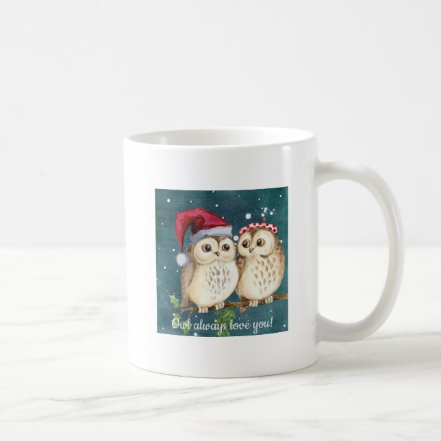 Eule immer Liebe Ihr Kaffee Tasse (Rechts)