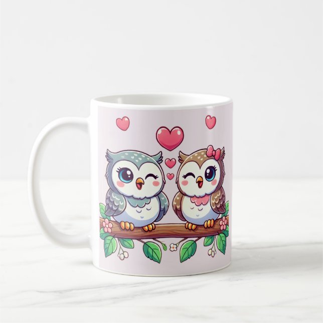 Eule immer Liebe Kaffeetasse (Links)