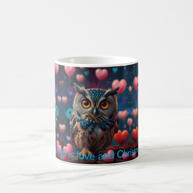 Eule immer Liebe Kaffeetasse (Mittel)