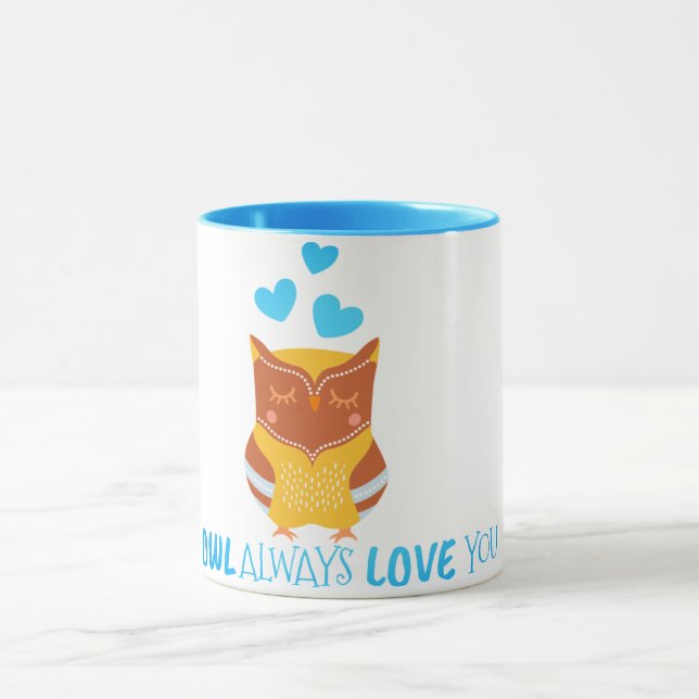 Eule immer Liebe Tasse (Zentrum)