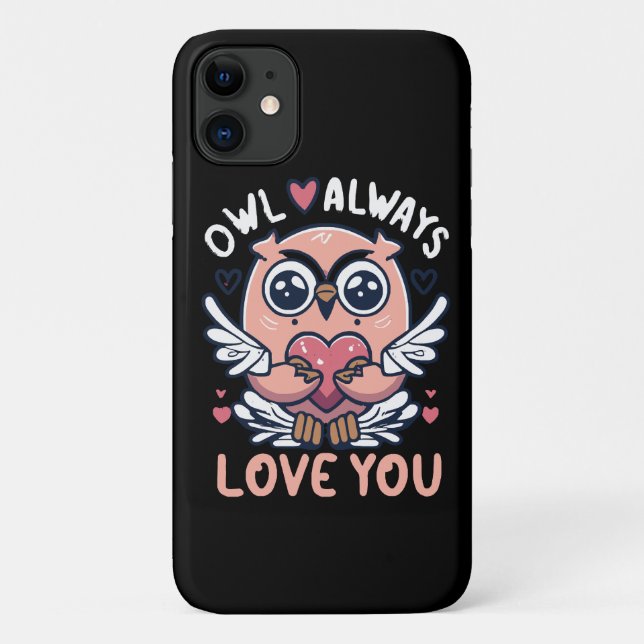 Eule immer Liebe - Valentinstag Case-Mate iPhone Hülle (Rückseite)