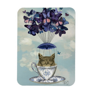 Eule in Teacup 2 Magnet