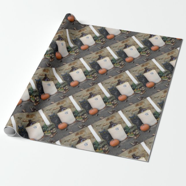 Eule, Jug und Pumpkin Geschenkpapier (Ungerollt)