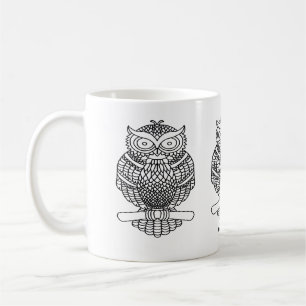 Eule - Klassischer Becher (330ml) Kaffeetasse