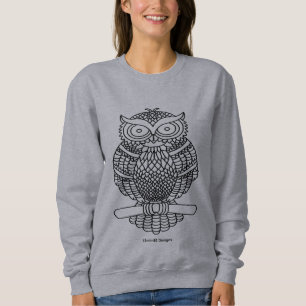 Eule (lebendig) - Damen-Sweatshirt Sweatshirt