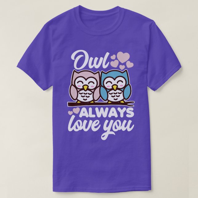 Eule liebt dich immer T-Shirt (Design vorne)