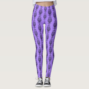 Eule (lila) - Leggings