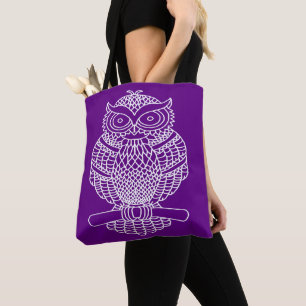 Eule (lila) - Tote