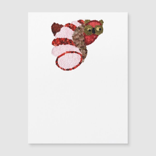 Eule-Magnetkarte Magnetkarte (Vorderseite)