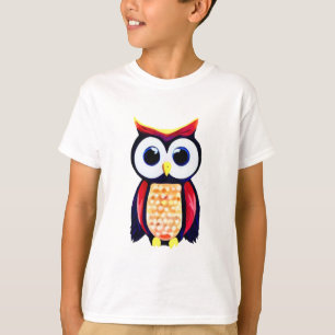 Eule mit großen neugierigen Augen T-Shirt