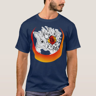Eule mit Halbmond T-Shirt