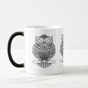 Eule - Morphing-Tasse (325ml) Verwandlungstasse