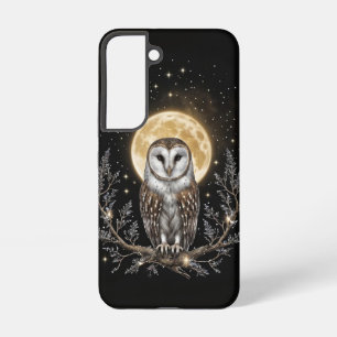 Eule Mystisch Magischer Schöner Mond Handy Samsung Galaxy Hülle