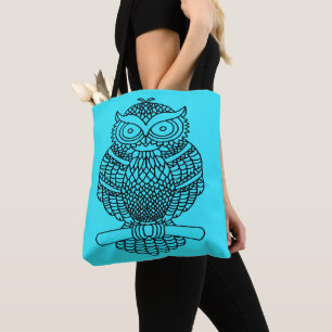 Eule (neonblau) - Tote