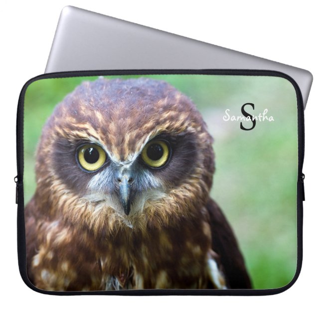 Eule-Notebook-Hülle 15" Laptopschutzhülle (Vorderseite)