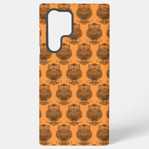 Eule (orange) - Samsung Case Galaxy Hülle