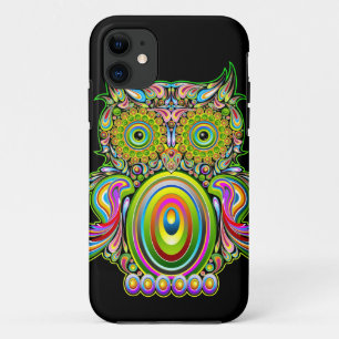 Eule psychedelisches Popart iPhone 5 Hüllen