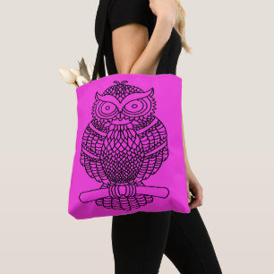 Eule (rosa) - Tasche