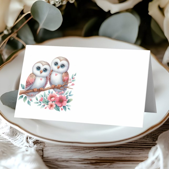 Eule Rustikale Landhochzeit Boho-Hochzeit Platzkarte (Von Creator hochgeladen)