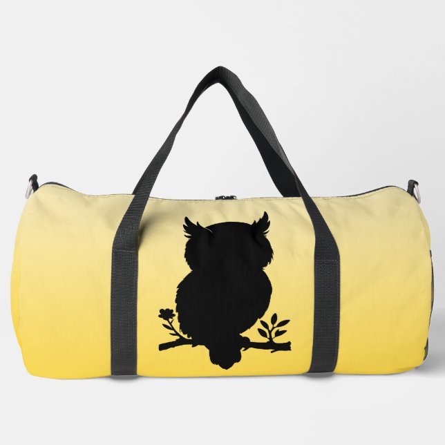 Eule - Scherenschnitt Duffle Bag (Vorderseite)