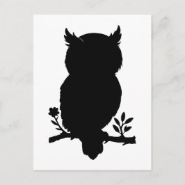 Eule - Scherenschnitt Postkarte