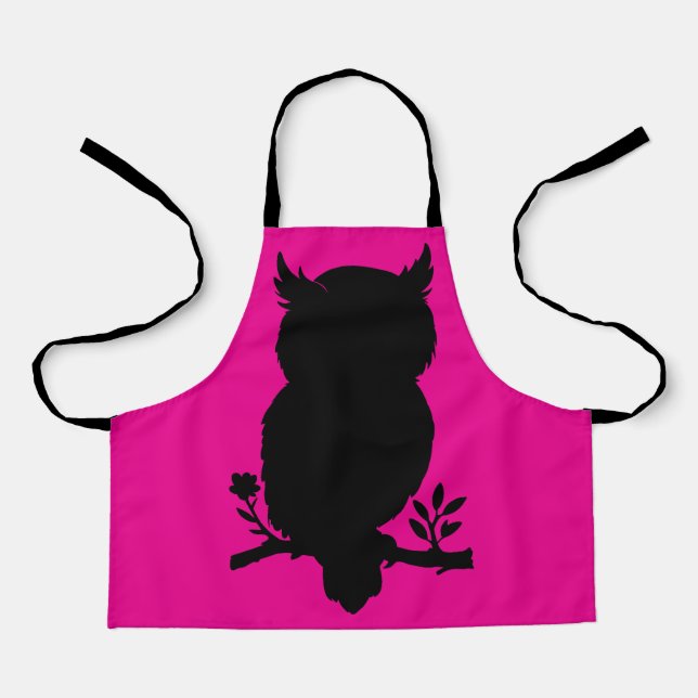 Eule - Scherenschnitt Schürze (Vorderseite)