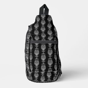 Eule (schwarz) - Schultasche Crossbody Bag