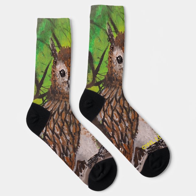 Eule Socken (Rechts)